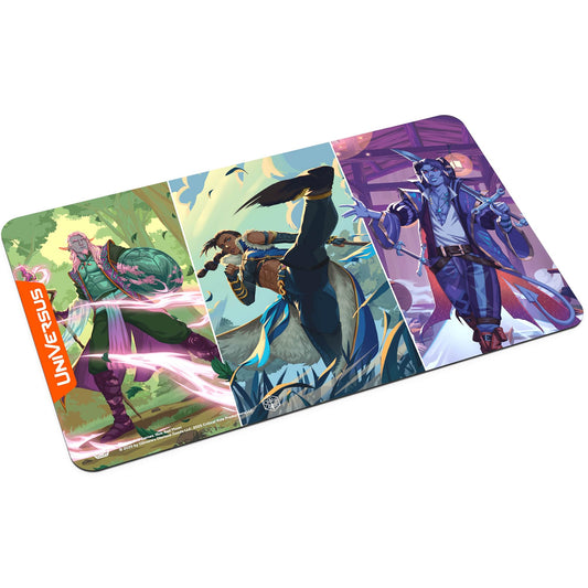 UniVersus: Critical Role: Heroes of Exandria - Caduceus, Beauregard & Mollymauk of The Mighty Nein Playmat - 24x14, Neoprene, Tabletop Game Accessory