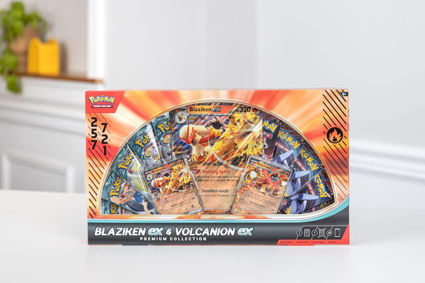 Pokémon TCG: Blaziken ex & Volcanion ex Premium Collection - 2025 Amazon Holiday Exclusive