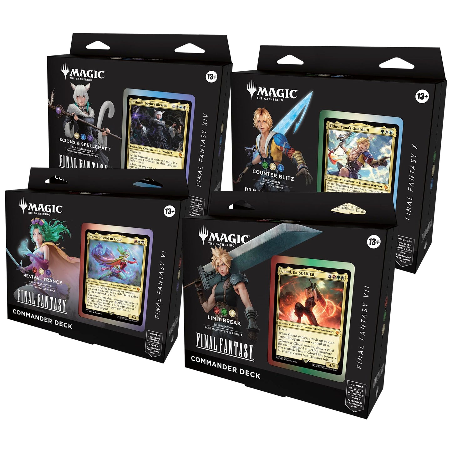 Magic: The Gathering - Final Fantasy Commander Deck Bundle (Includes All 4 Decks)