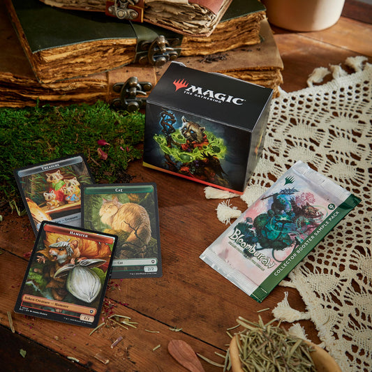 Magic: The Gathering Bloomburrow Commander Deck - Animated Army (100-Card Deck, 2-Card Collector Booster Sample Pack + Accessories)