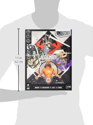 Restoration Games Unmatched Battle of Legends Vol 1 - Strategy Board Game for 2 to 4 Players - Expansion with 4 Heroes and Battlefields - 20-40 Min Playtime - Ages 9+