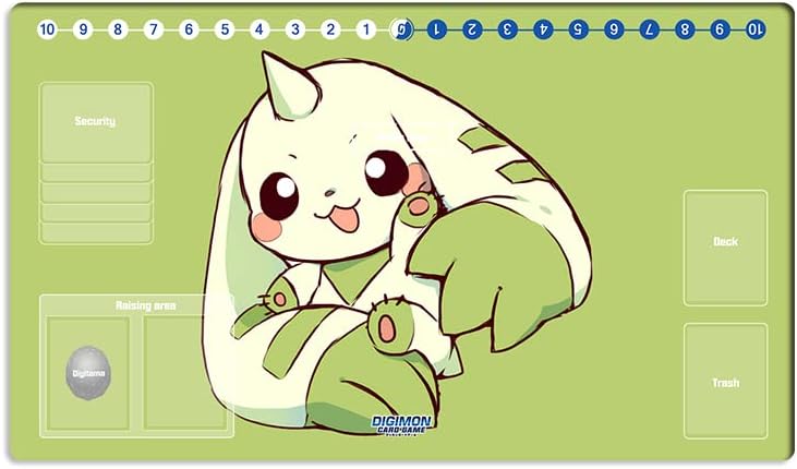 New DTCG Duel Playmat Digimon Board Terriermon Trading Card Game Mat Desk Pad + Free Bag (ZD002-033-SM)