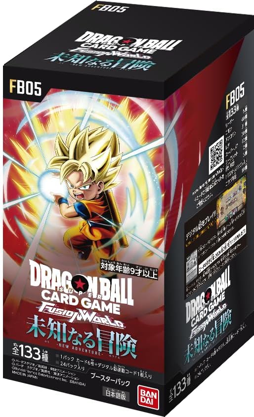Bandai Dragon Ball Super Card Game Fusion World Booster Box - Unknown Adventure (FB05) (Japanese) - 24 Pack