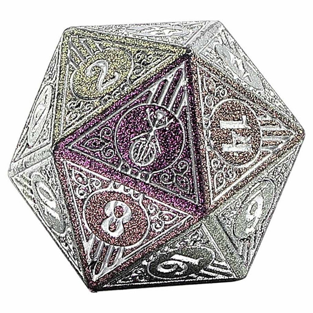 HYMGHO PREMIUM 7-Set Bard Solid Metal: Glitter Purple with Silver