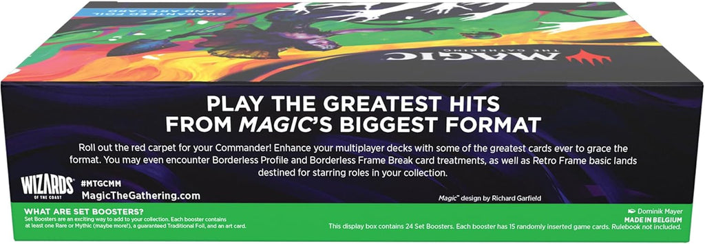 Magic The Gathering Commander Masters Set Booster Box - 24 Packs (360 Magic Cards)