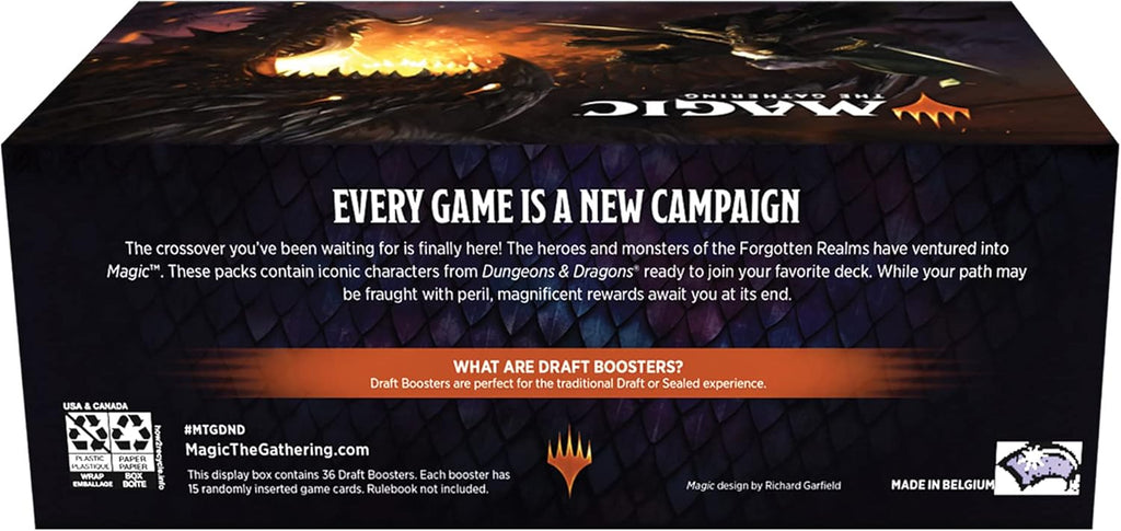 Magic: The Gathering Adventures in the Forgotten Realms Draft Booster Box | 36 Packs (540 Magic Cards)