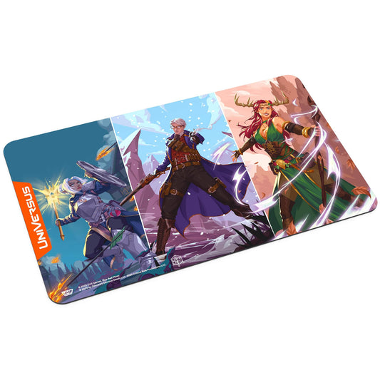 UniVersus: Critical Role: Heroes of Exandria - Pike, Percival, Keyleth of Vox Machina Playmat - 24 x 14, Neoprene, Tabletop Game Accessory, UVS Games
