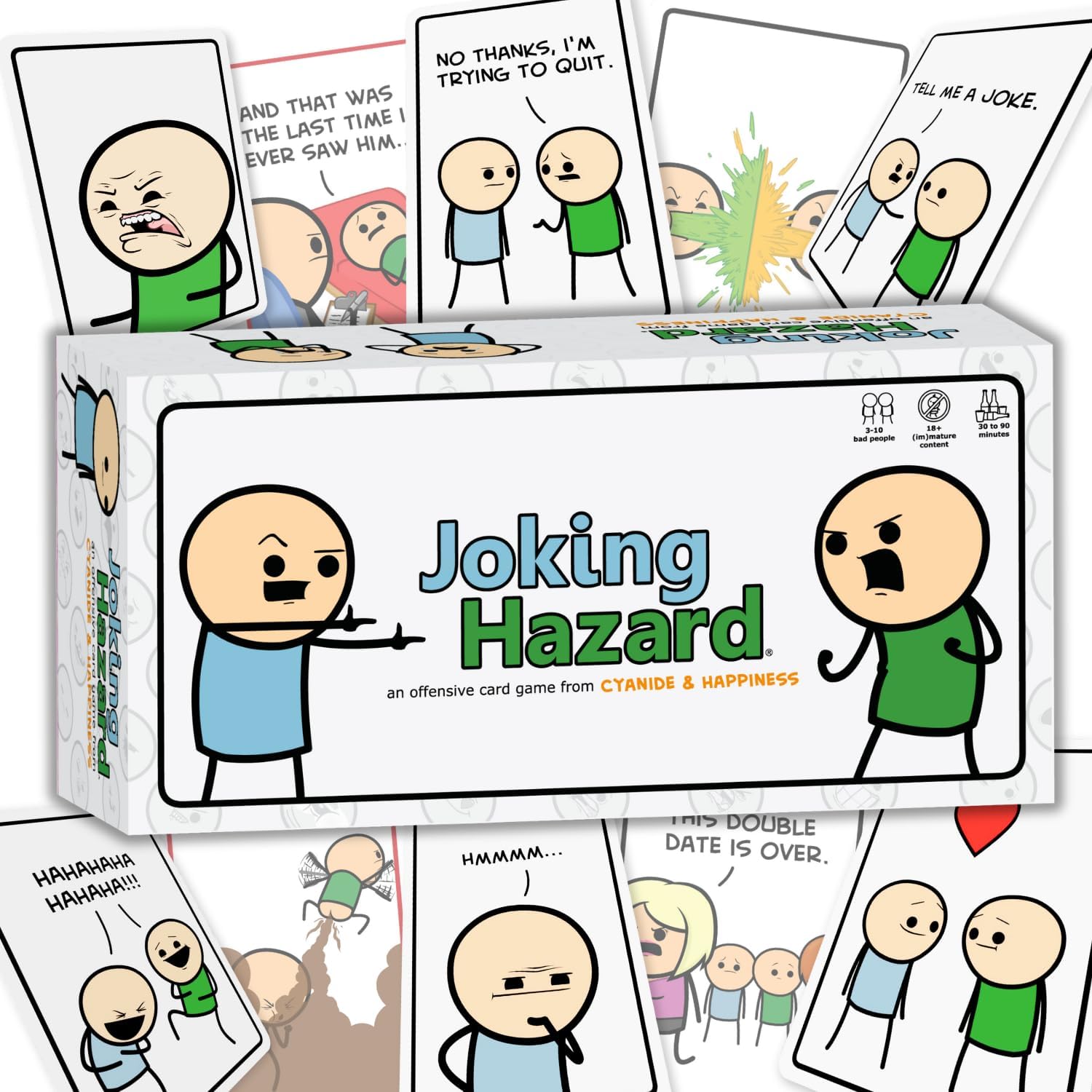 Joking Hazard Deck Enhancement #4 - Expansion Pack for Fun Party Games by Cyanide & Happiness, 100 New Hilarious Comic Cards | Perfect for Game Night | Enhancement #4