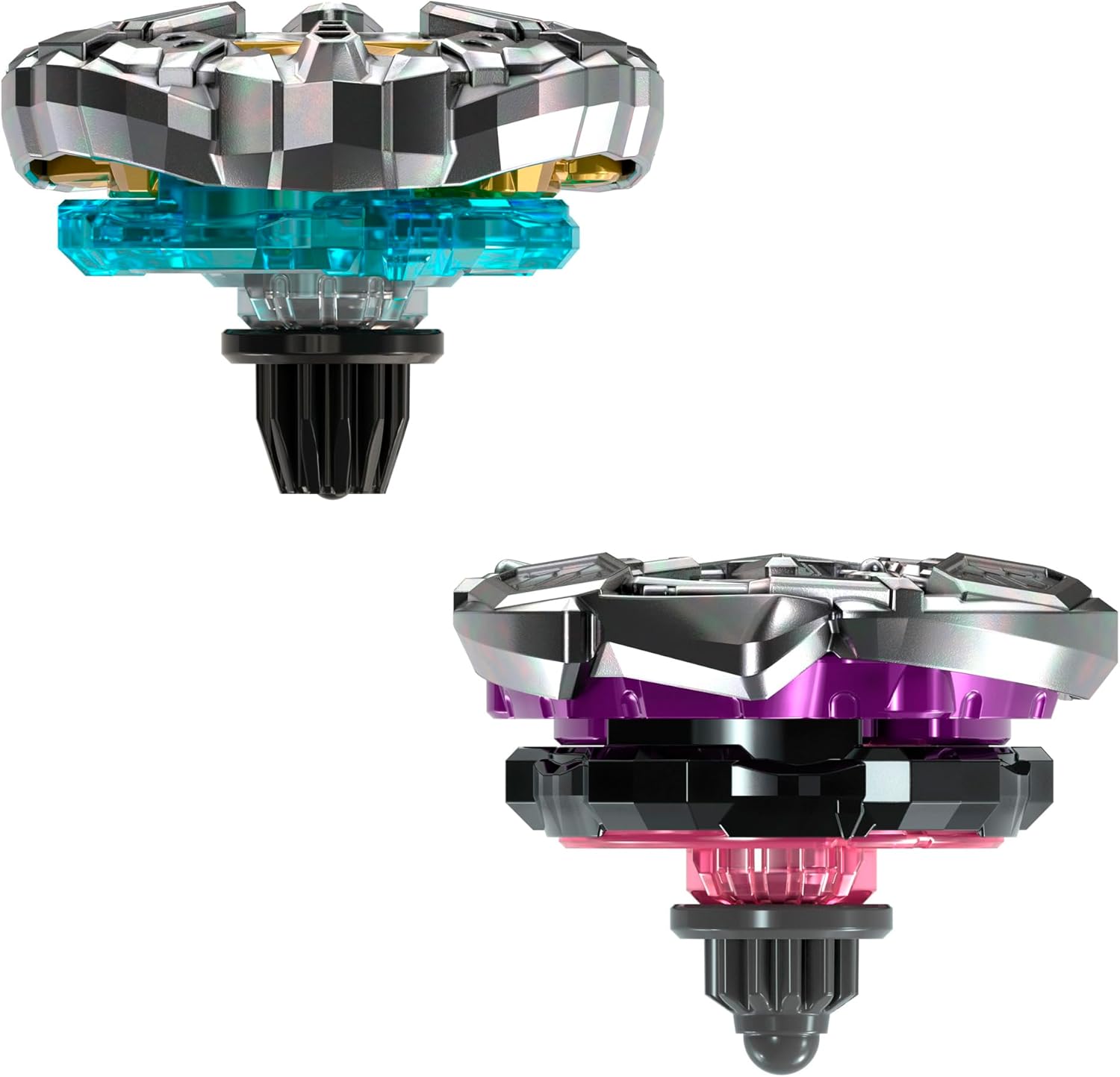 Beyblade X and Transformers Collab, Bumblebee 3-60GP vs. Shockwave 5-80O, 2 Takara Tomy Tops, 2 Launchers, Battling Top Game Toys, Ages 8+ (Amazon Exclusive)