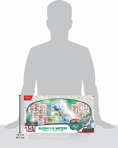 Pokemon TCG: Blooming Waters 151 Premium Collection - 12 Packs, Promos