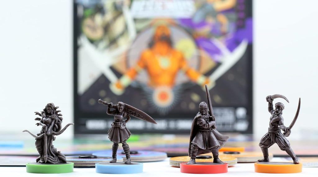 Restoration Games Unmatched Battle of Legends Vol 1 - Strategy Board Game for 2 to 4 Players - Expansion with 4 Heroes and Battlefields - 20-40 Min Playtime - Ages 9+