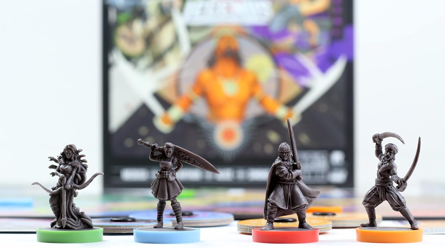 Restoration Games Unmatched Battle of Legends Vol 1 - Strategy Board Game for 2 to 4 Players - Expansion with 4 Heroes and Battlefields - 20-40 Min Playtime - Ages 9+