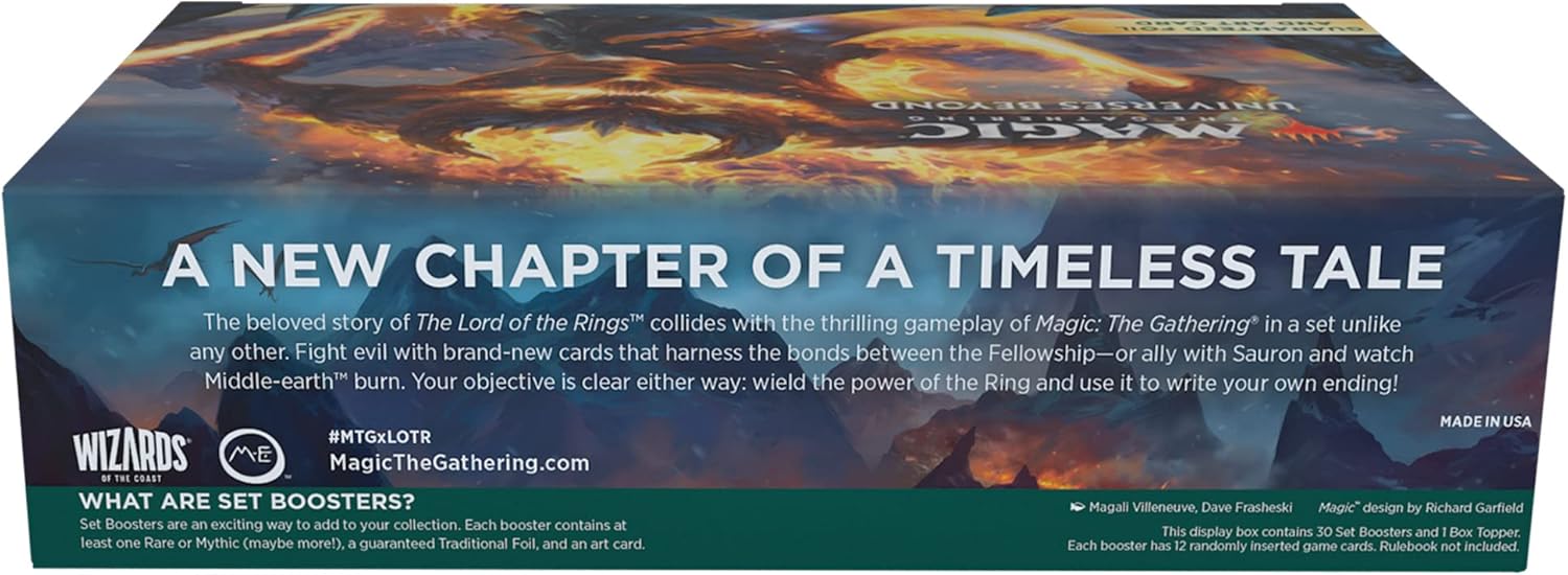 Magic: The Gathering The Lord of the Rings: Tales of Middle-earth Set Booster Box - 30 Packs (360 Magic Cards)