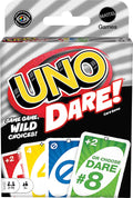 Mattel Games UNO Dare Card Game for Families & Parties Featuring Challenging & Silly Dares from 3 Different Categories