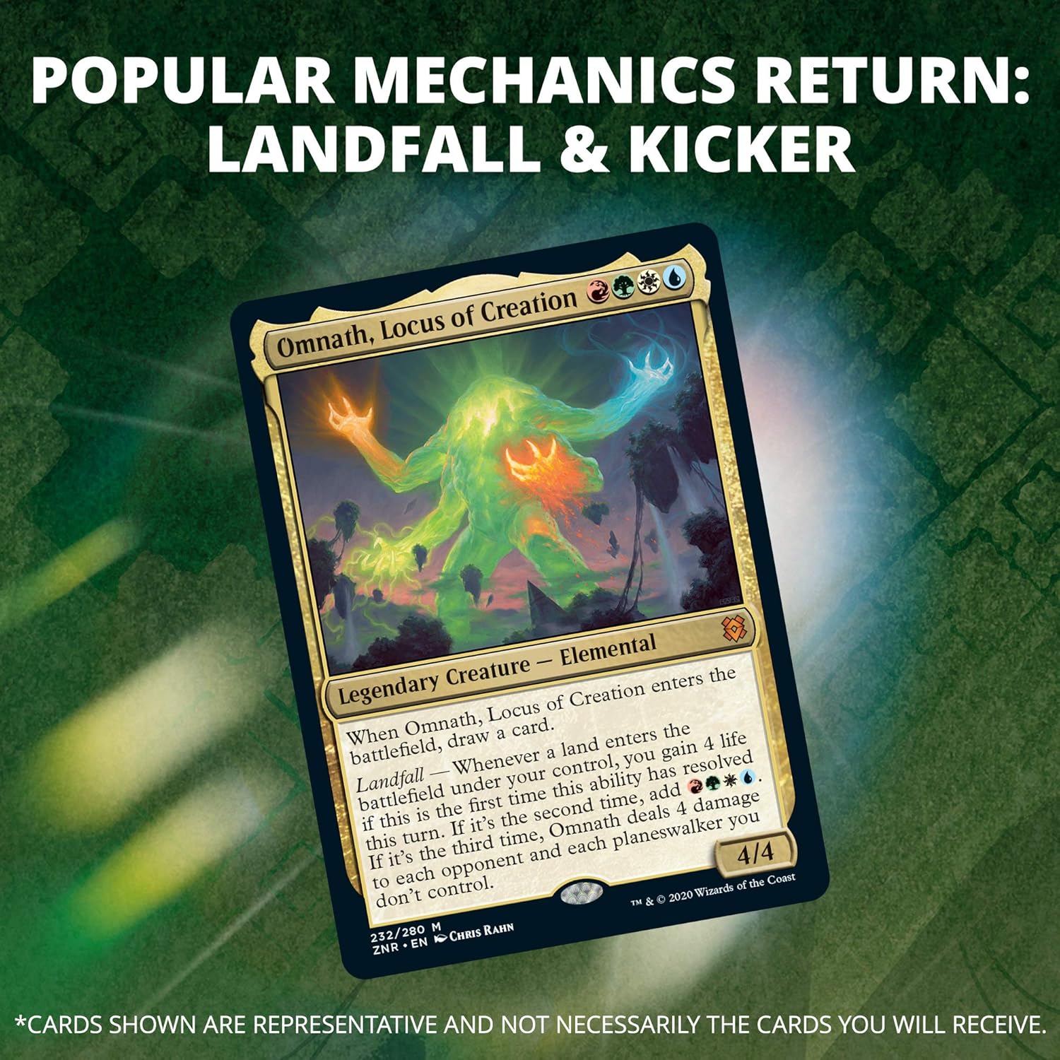 Magic The Gathering Zendikar Rising Draft Booster Box | 36 Booster Packs (540 Cards) + 1 Box Topper | 36 Full Art Lands | Factory Sealed