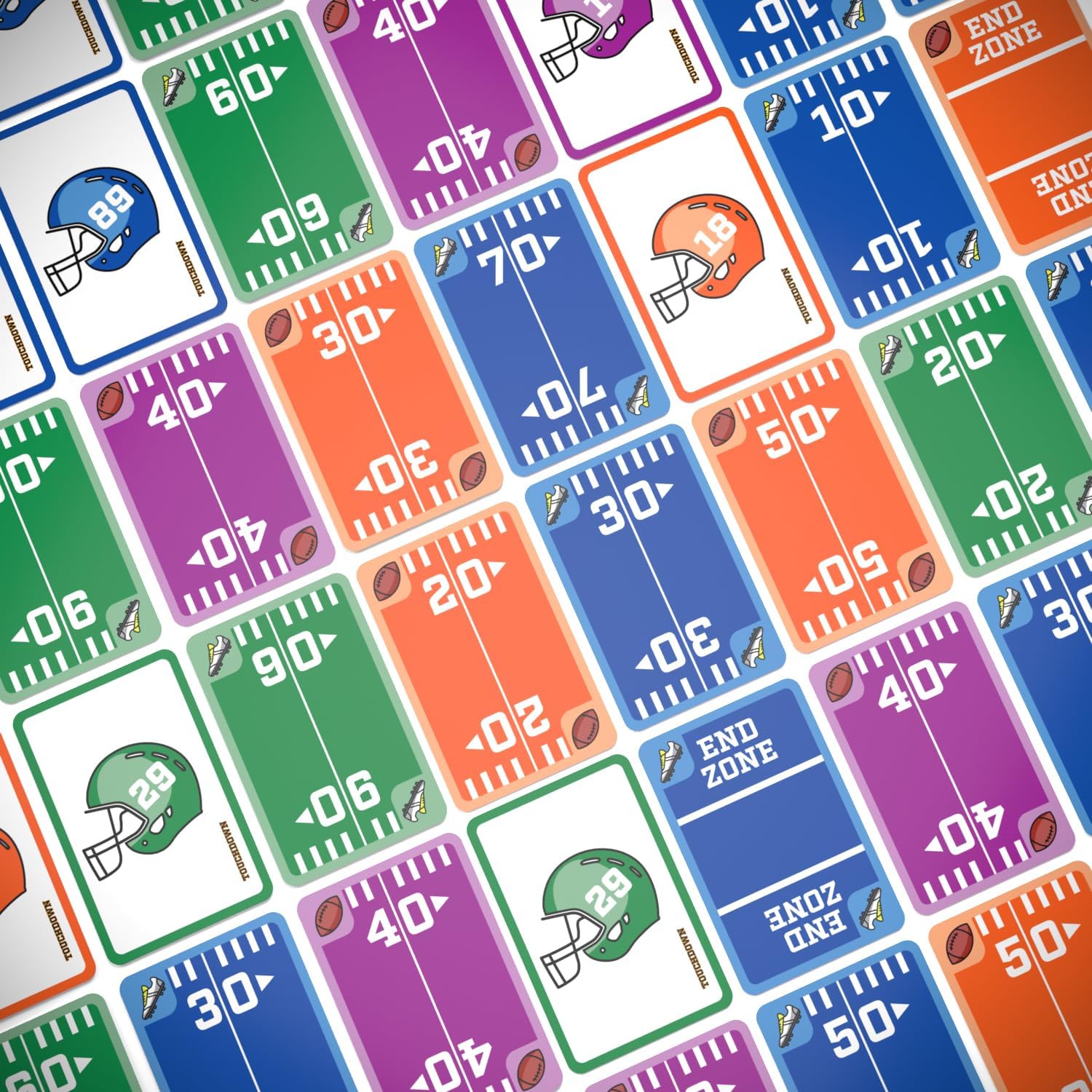Fast-Paced, Football Themed Card Game That Anyone Can Play, 2-4 Players, Fun Card Games for Adults, Kids, Families and Game Nights, Stocking Stuffers, Football Gifts