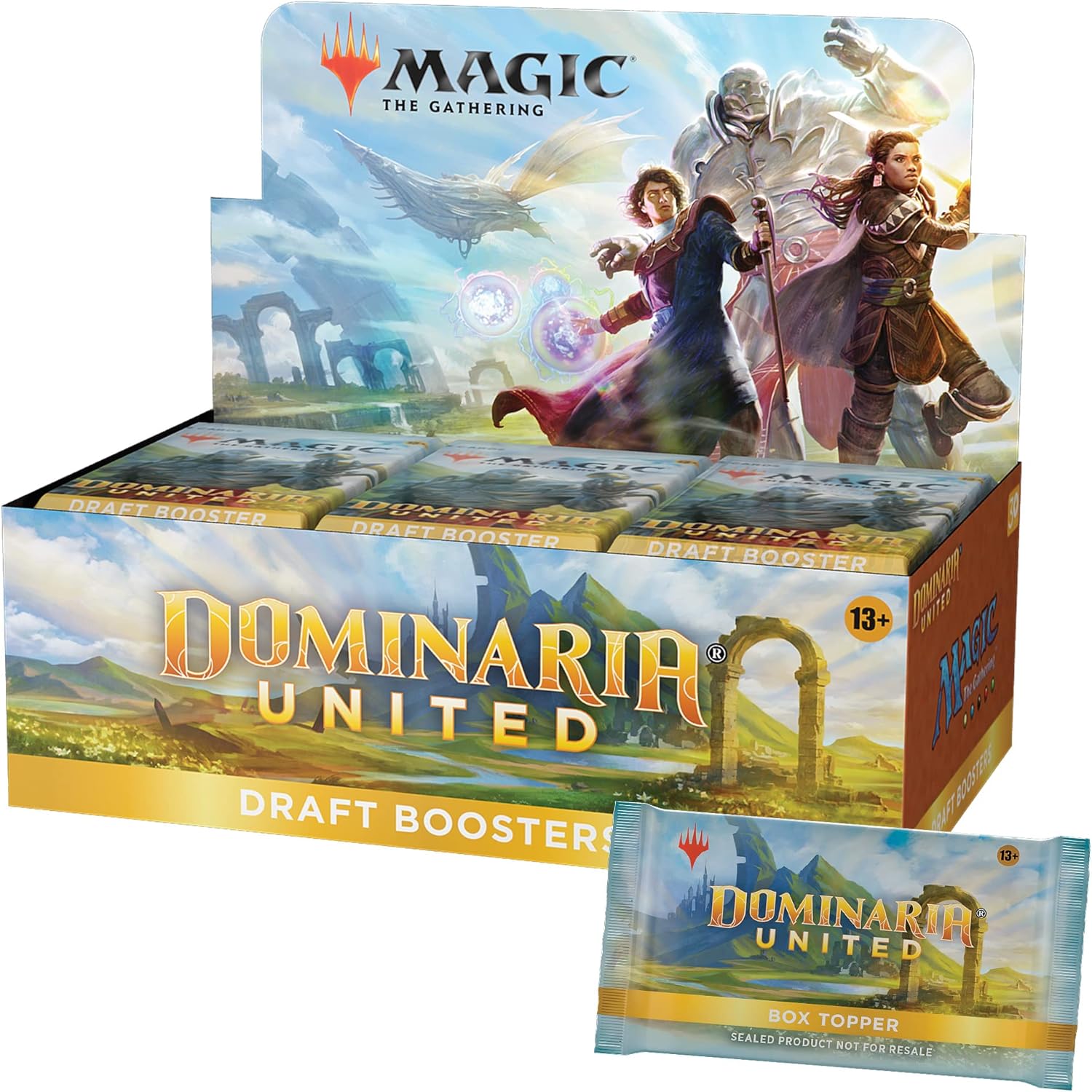 Magic: The Gathering Dominaria United Draft Booster Box | 36 Packs + Box Topper Card (541 Magic Cards)