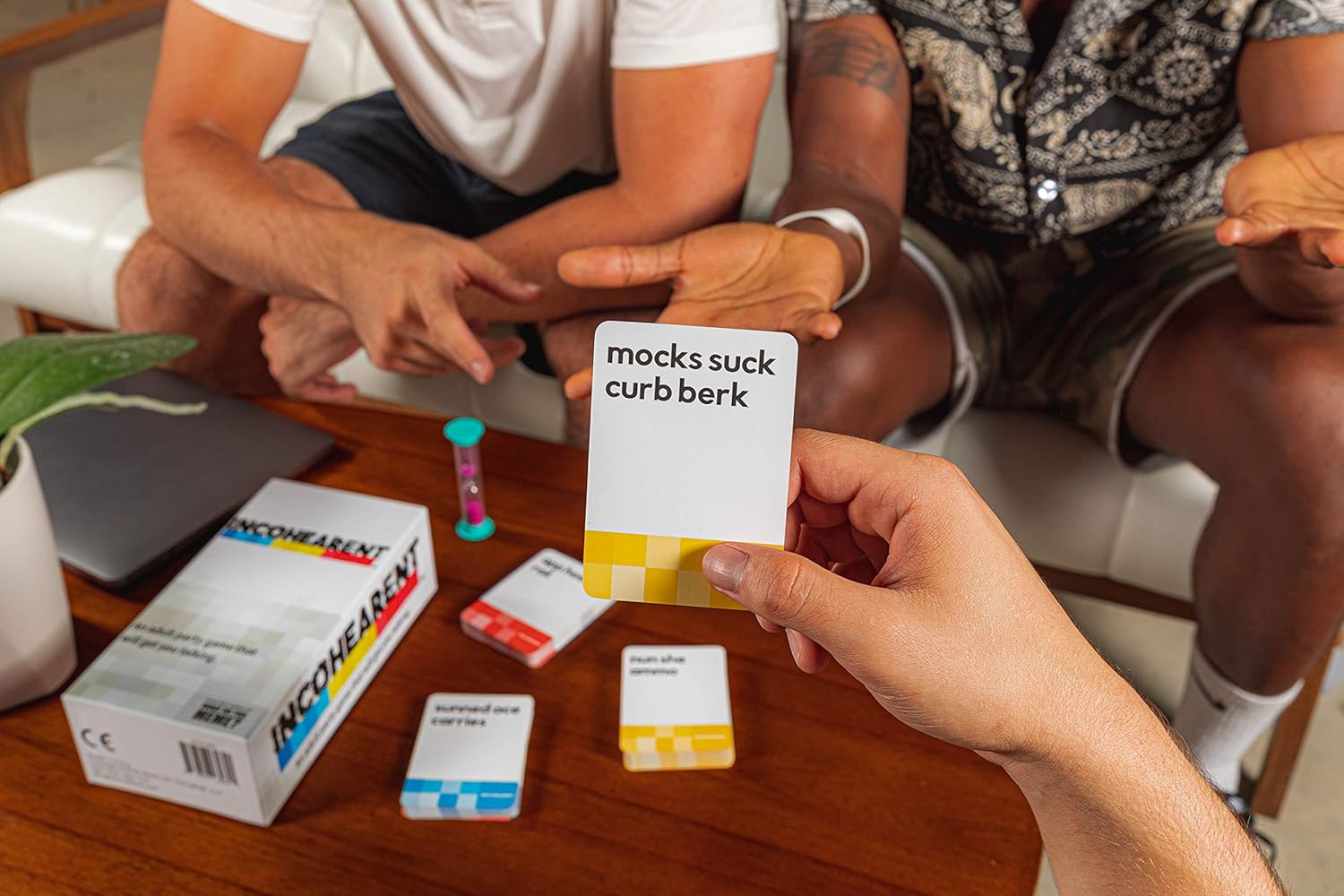 Incohearent, The Guess The Gibberish Party Game By Relatable, A Funny Card Game For Adults, Includes 300 Cards, Instructions, And 1 Sand Timer, Fun for Friendsgiving, or a White Elephant Gift