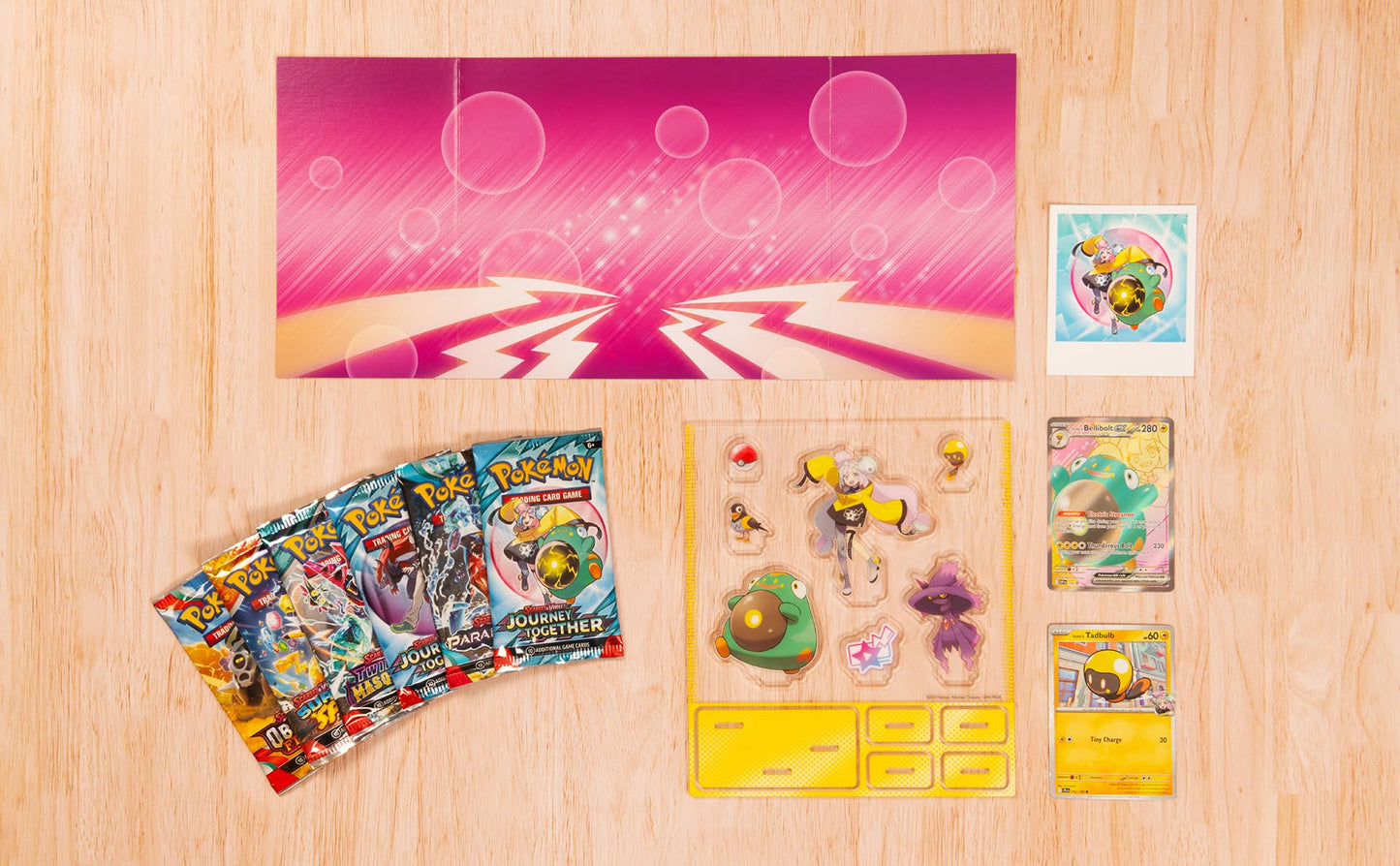 Pokemon TCG: Iono’s Bellibolt ex Premium Collection - 6 Packs, Promos