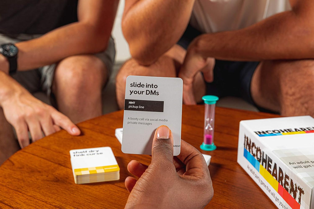 Incohearent, The Guess The Gibberish Party Game By Relatable, A Funny Card Game For Adults, Includes 300 Cards, Instructions, And 1 Sand Timer, Fun for Friendsgiving, or a White Elephant Gift