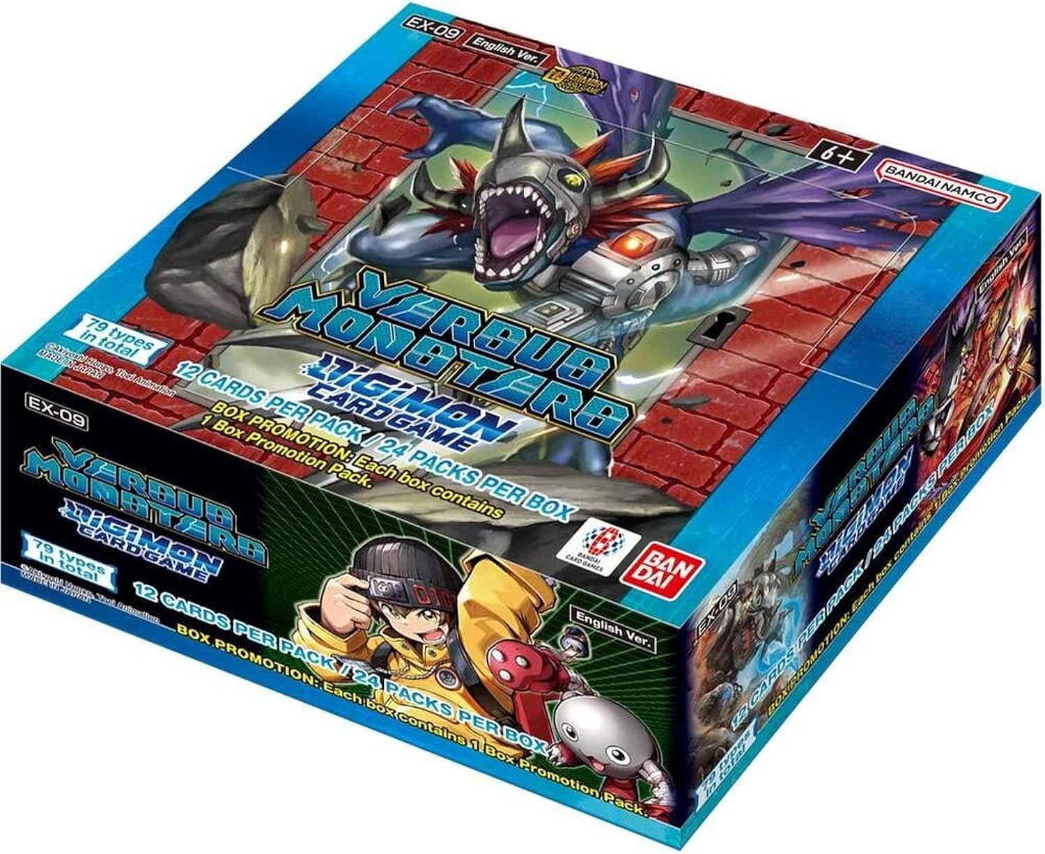 BANDAI, Digimon Card Game: Extra Booster - Versus Monsters (EX-09), Trading Card Booster Display, Ages 6 Plus, 2 Players, 20-30 Minutes Playing Time