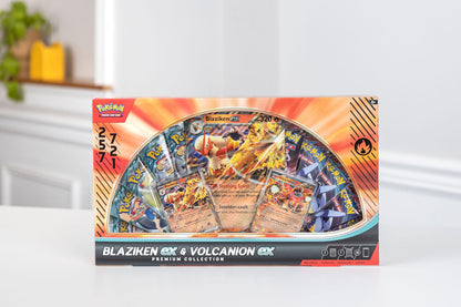 Pokémon TCG: Blaziken ex & Volcanion ex Premium Collection - 2025 Amazon Holiday Exclusive