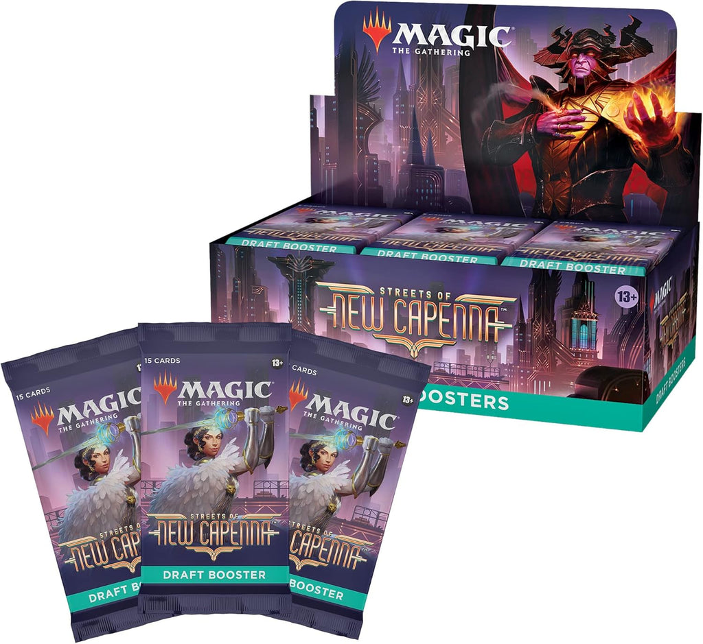 Magic: The Gathering Streets of New Capenna Draft Booster Box | 36 Packs + 1 Box Topper (541 Magic Cards)