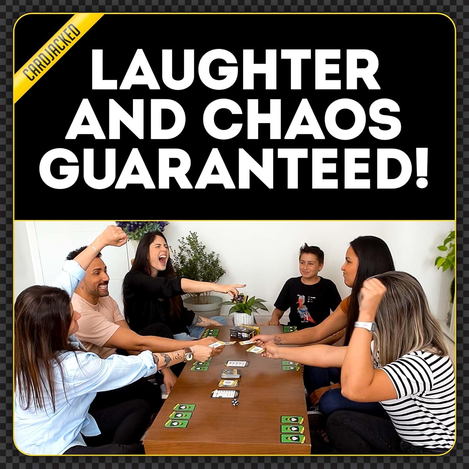 CARDJACKED Fun Card Game for Families | Family-Friendly Party Card Games for Adults | 8-12 Min. Playtime | Kids Card Game | 4-10 Players | Easy to Learn | Compact and Portable