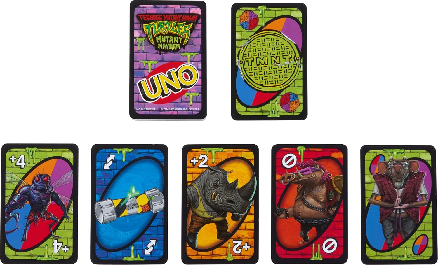 Mattel Games UNO Teenage Mutant Ninja Turtles Mutant Mayhem Card Game for Kids & Family Nights, Parties, Travel, Camping & More