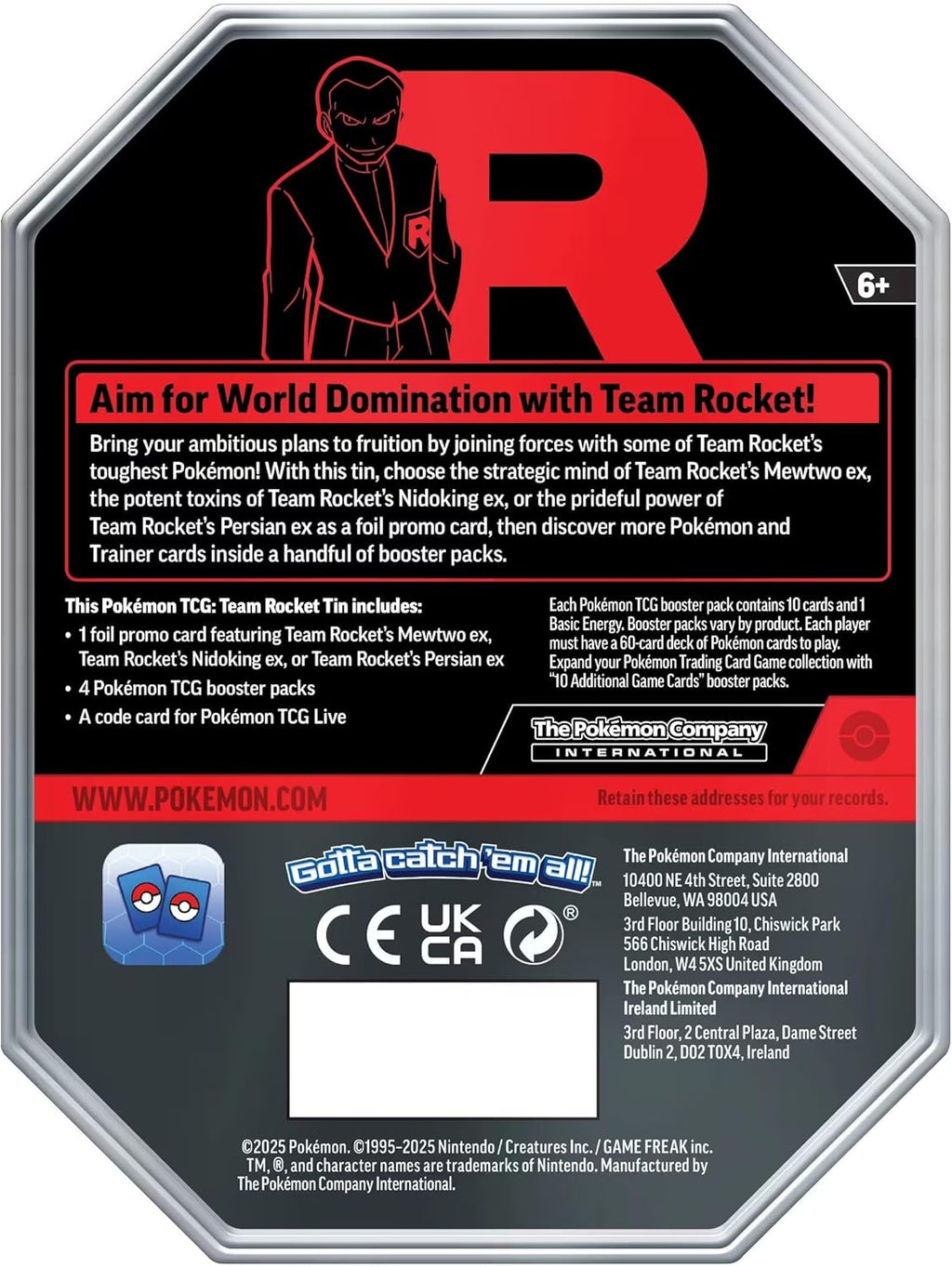 Pokémon TCG: Team Rocket Tin