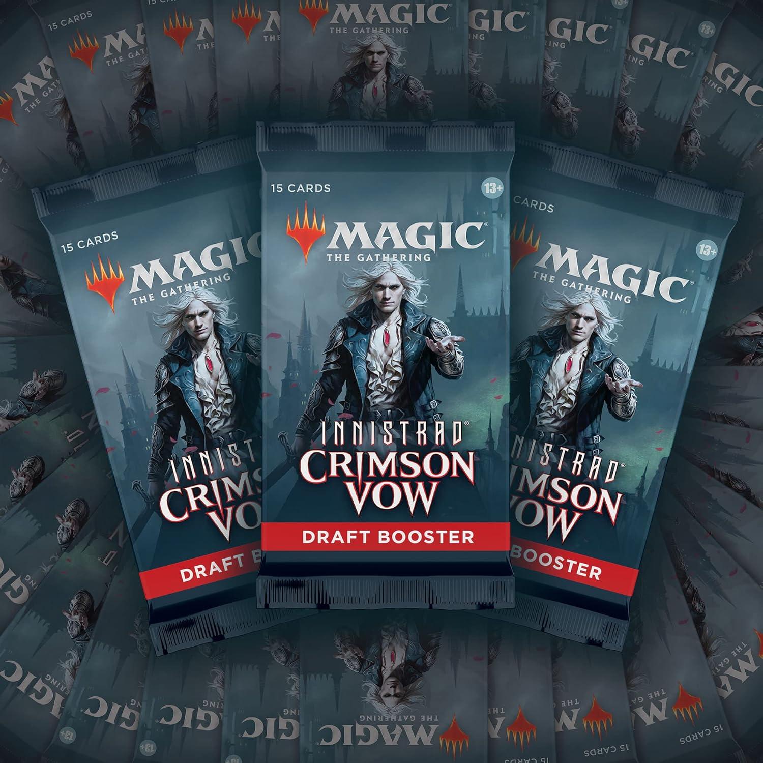 Magic: The Gathering Innistrad: Crimson Vow Draft Booster Box | 36 Packs + Dracula Box Topper (541 Magic Cards)