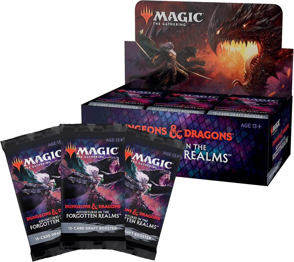 Magic: The Gathering Adventures in the Forgotten Realms Draft Booster Box | 36 Packs (540 Magic Cards)