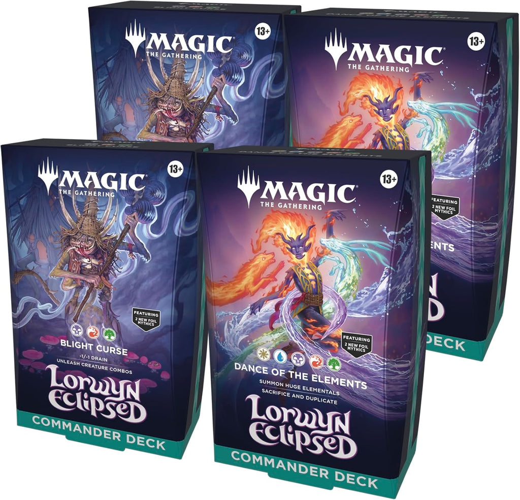 Magic: The Gathering Lorwyn Eclipsed - Commander Deck Bundle | 2 of Each Deck