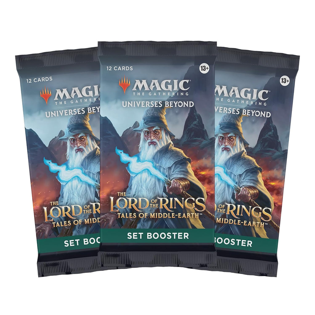 Magic: The Gathering The Lord of The Rings: Tales of Middle-Earth Scene Box - Gandalf in Pelennor Fields (6 Scene Cards, 6 Art Cards, 3 Set Boosters + Display Easel)