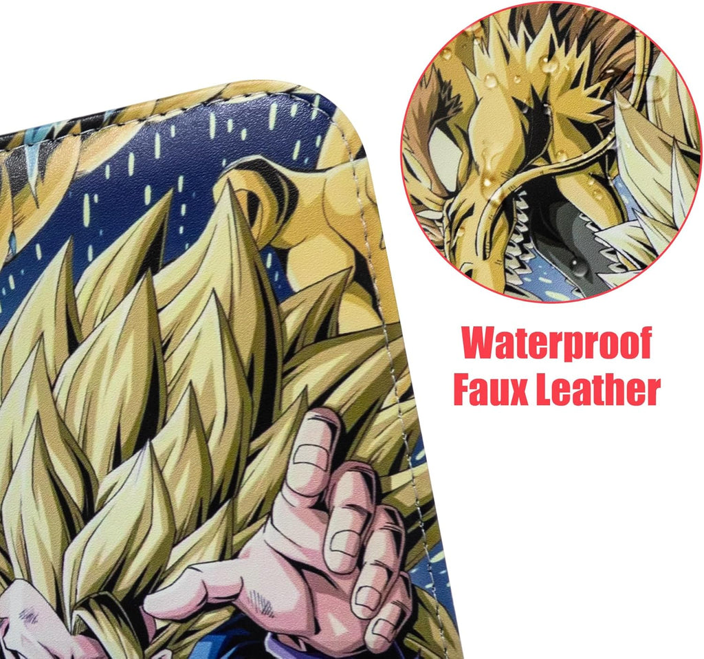 Anime Trading Card Binder for Dragon Cards, 4 Pocket with 50 Sleeves up to 400 Cards TCG Card Binder, Waterproof Card Storage Book, Cards Display Case