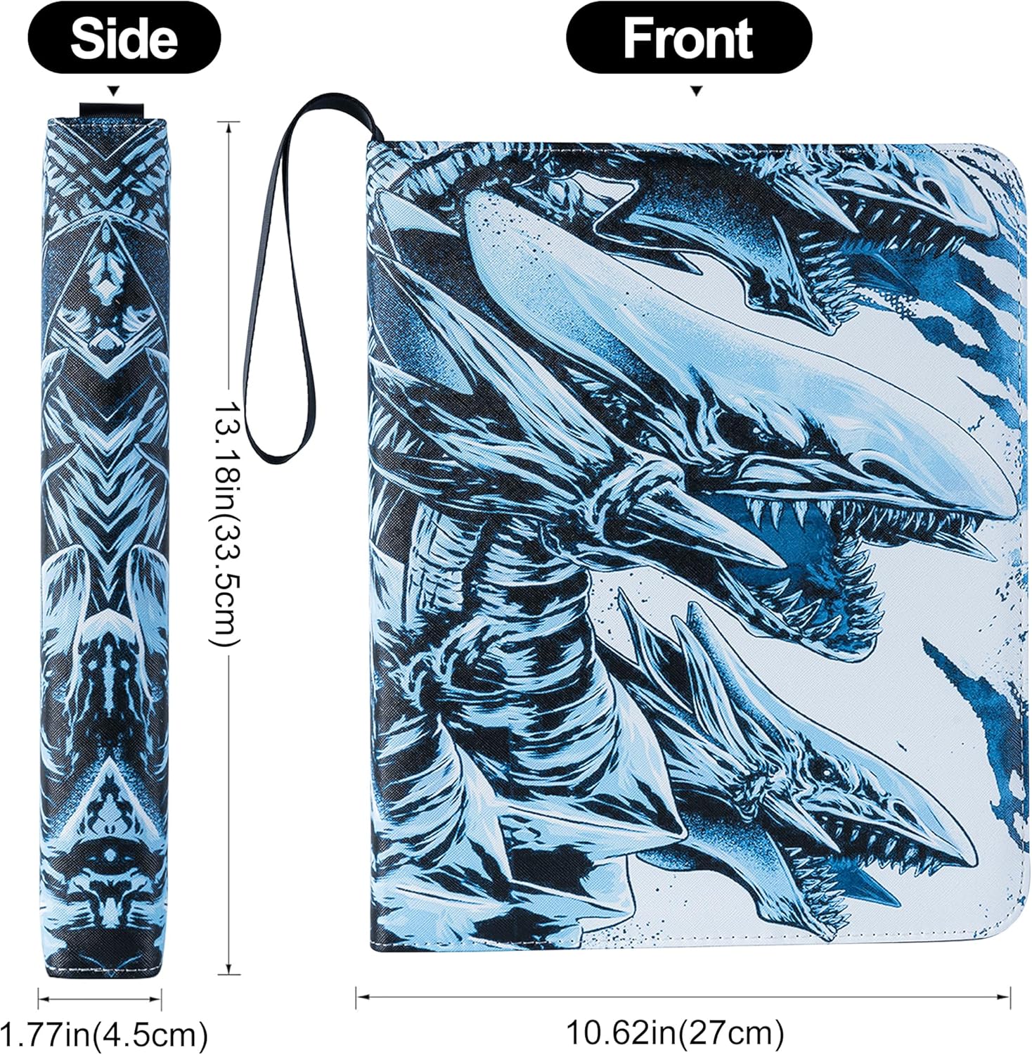 Card Binder for YuGiOh Cards - 9 Pocket Card Holder Book with Sleeves Compatible with Yugioh Cards, Holds 720 Cards