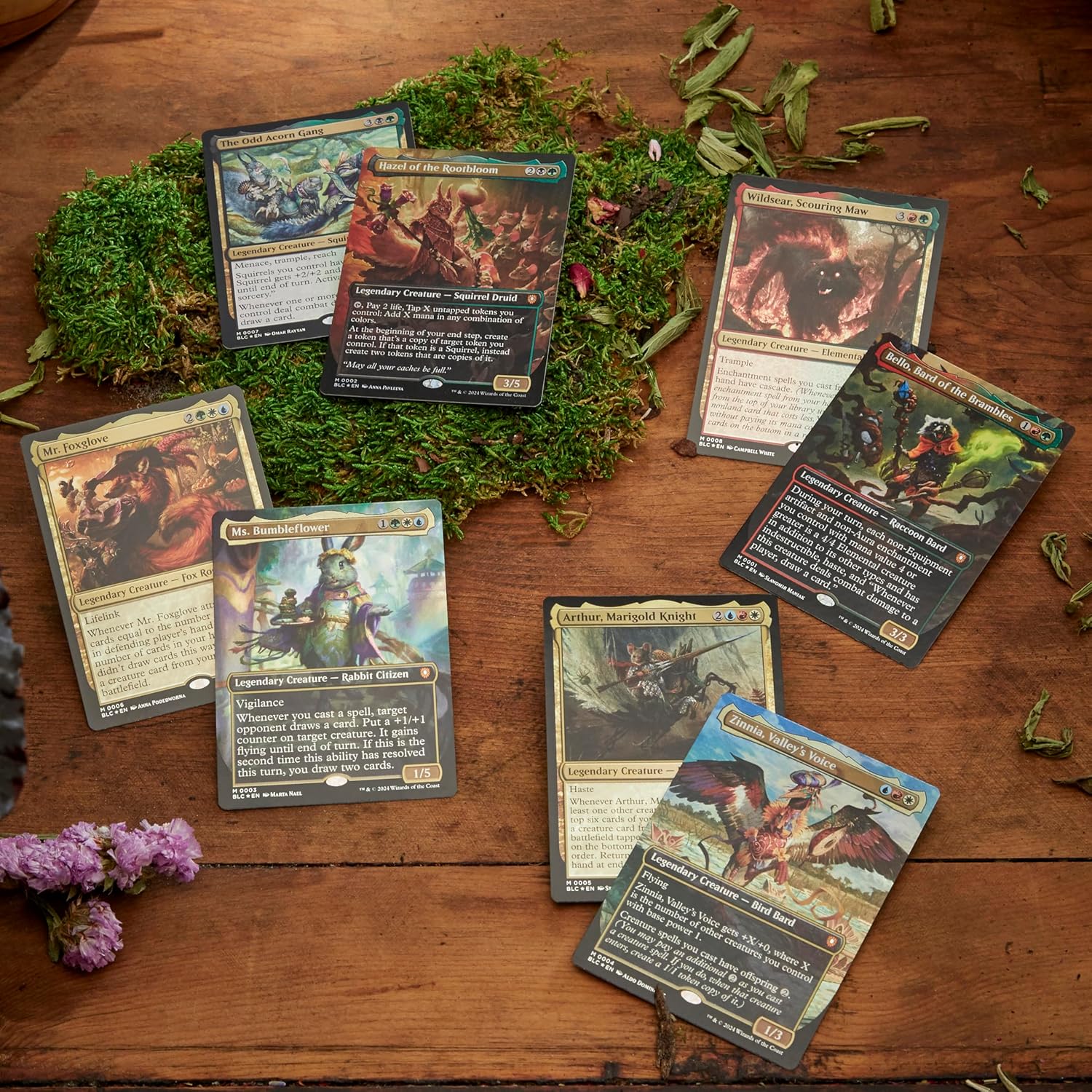 Magic: The Gathering Bloomburrow Commander Deck Bundle - Includes All 4 Decks (Animated Army, Family Matters, Peace Offering, and Squirreled Away)