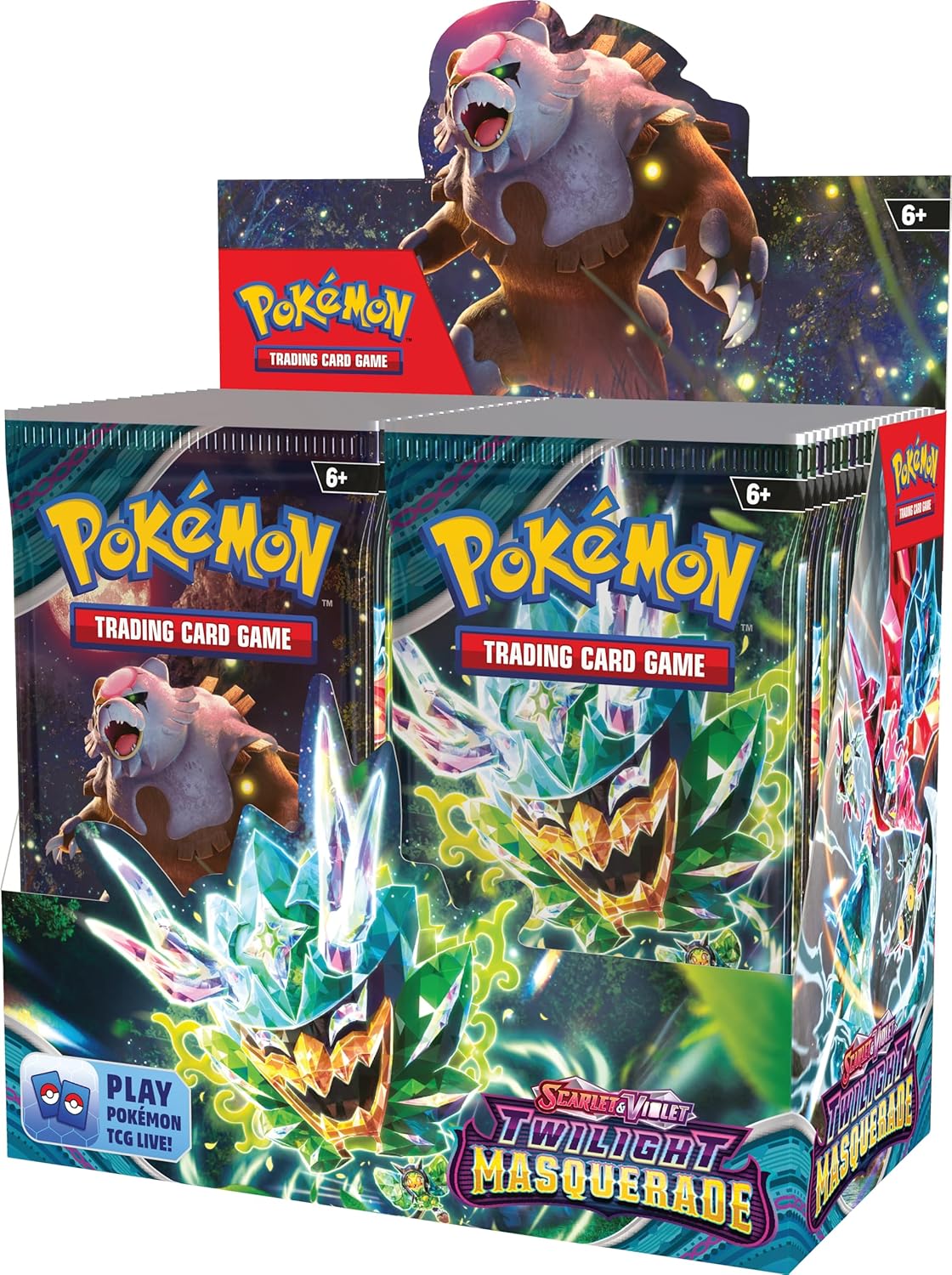 Pokémon TCG: Scarlet & Violet, Collectible Cards Twilight Masquerade Booster Display Box (36 Boosters)
