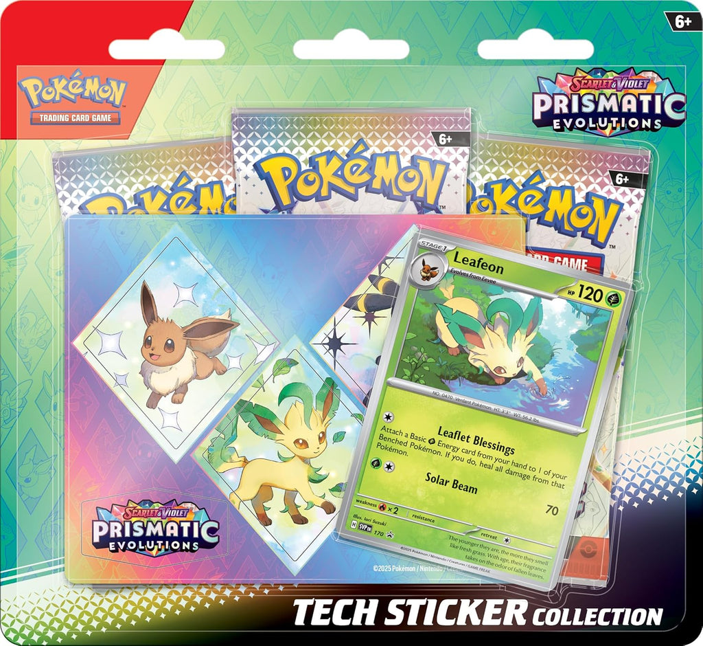 Pokemon TCG Scarlet and Violet 8.5 Prismatic Evolutions Tech Sticker Collection (Random Promo)