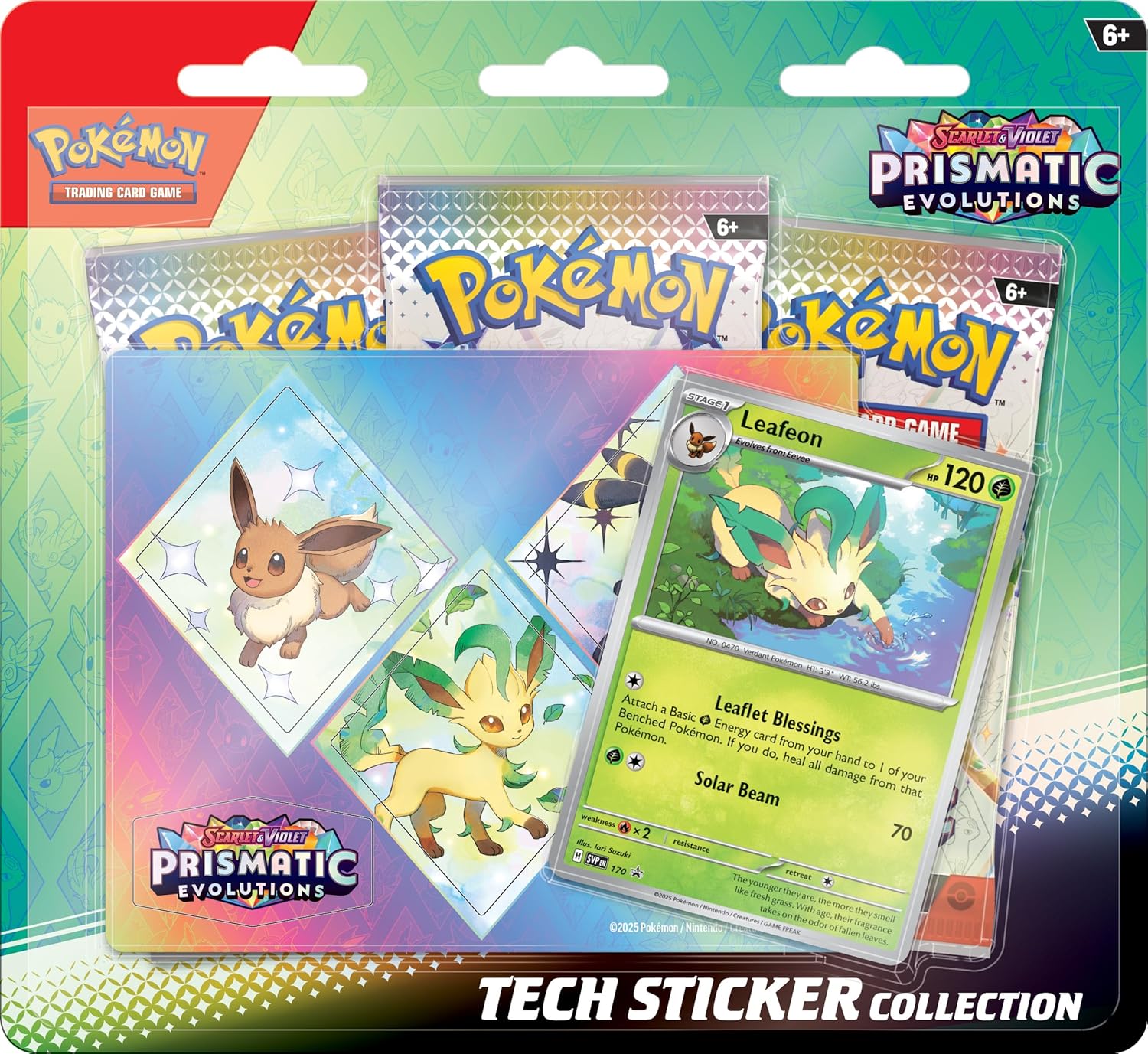 Pokemon TCG Scarlet and Violet 8.5 Prismatic Evolutions Tech Sticker Collection (Random Promo)