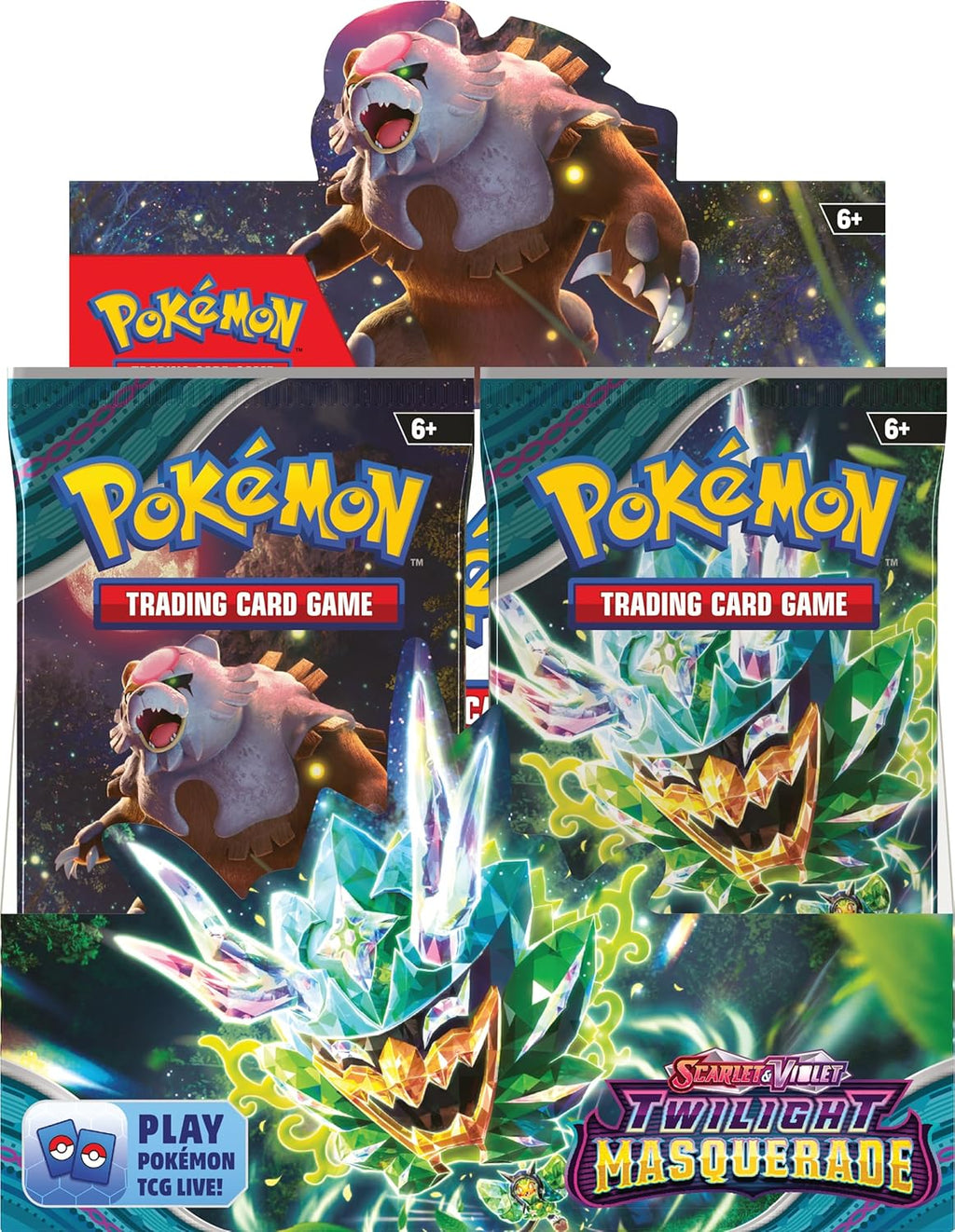 Pokémon TCG: Scarlet & Violet, Collectible Cards Twilight Masquerade Booster Display Box (36 Boosters)