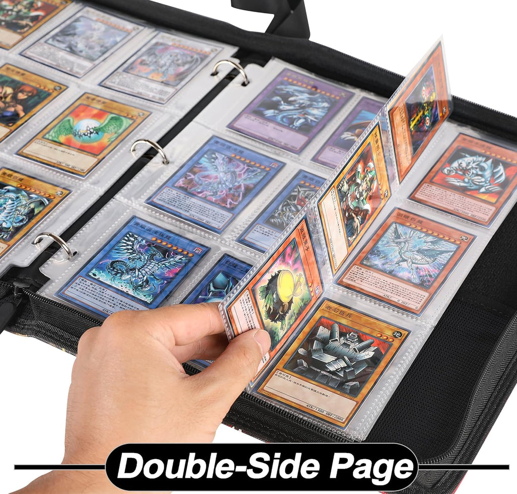 Card Binder for YuGiOh Cards - 9 Pocket Card Holder Book with Sleeves Compatible with Yugioh Cards, Holds 720 Cards