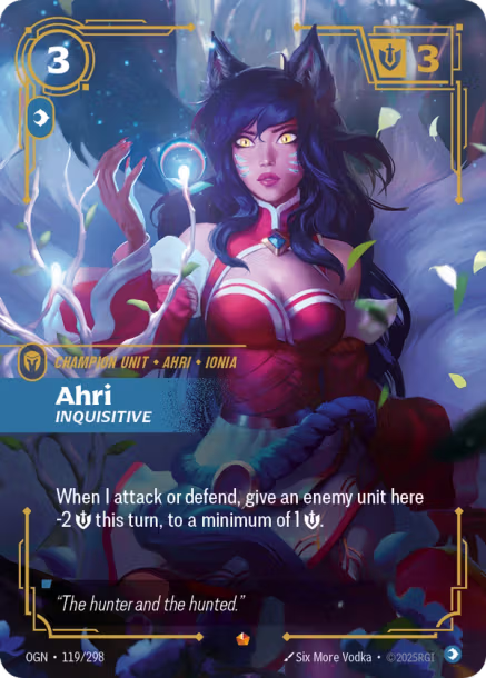 Ahri Inquisitive OGN 119-298 Epic