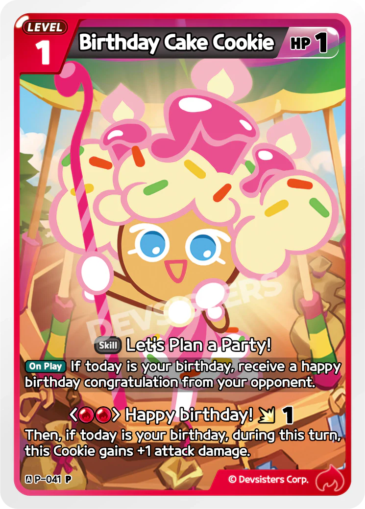 Birthday Cake Cookie P_041 Promo