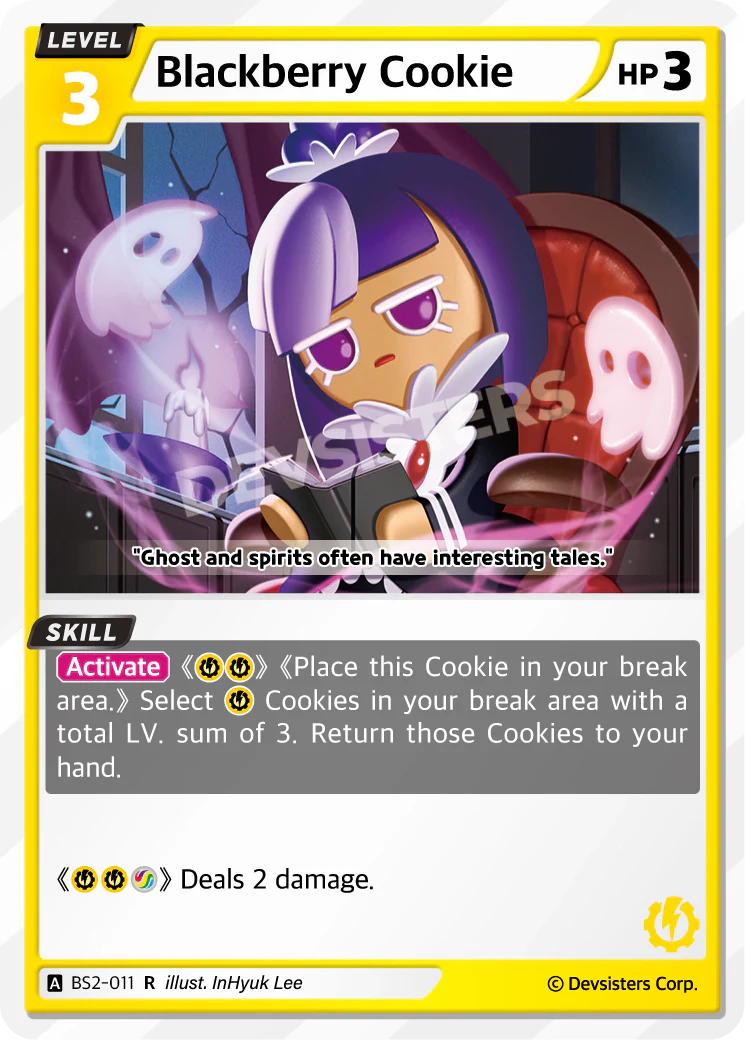 Blackberry Cookie BS2-011 Rare