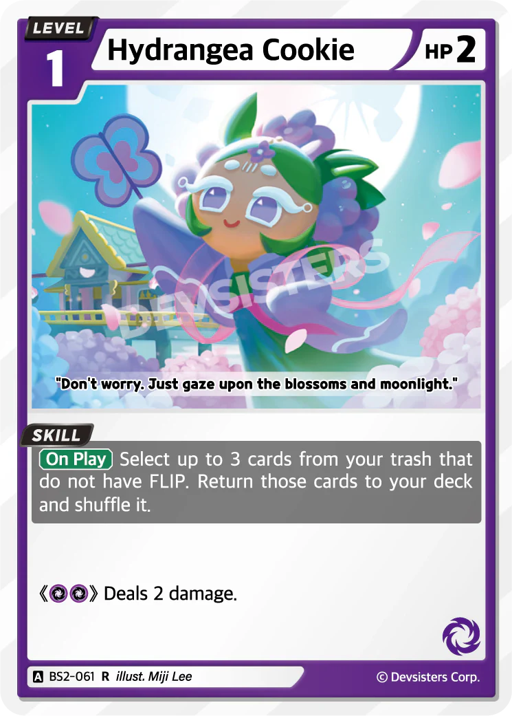 Hydrangea Cookie BS2-061 Rare