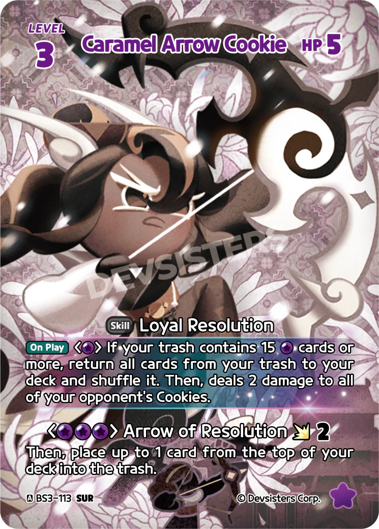 Caramel Arrow Cookie BS3-113 SUR