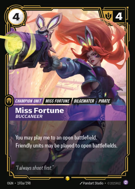 Miss Fortune, Buccaneer OGN 193a-298 Showcase