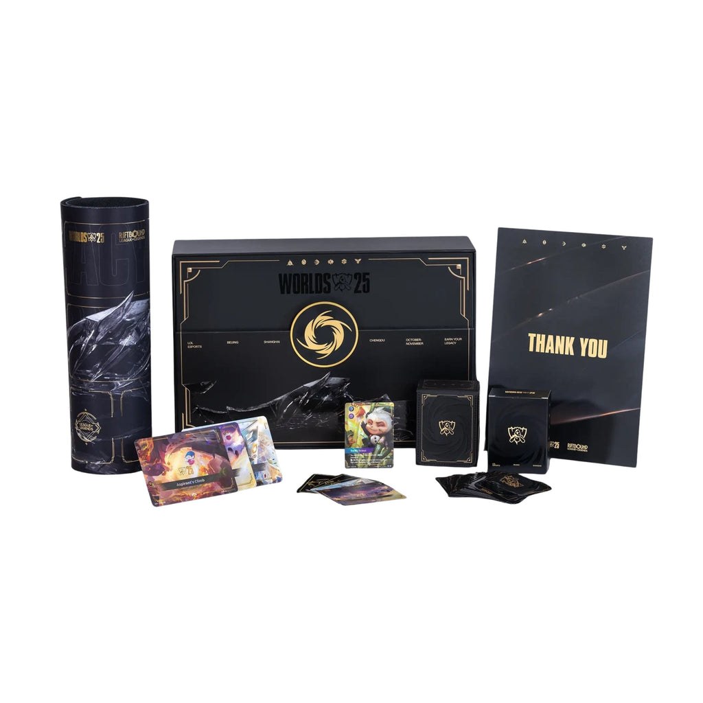 Riftbound Worlds Bundle 2025 Collector Set – Panda Teemo Promo, Foil Playmat & Sleeves *Pre-Order* December 2025