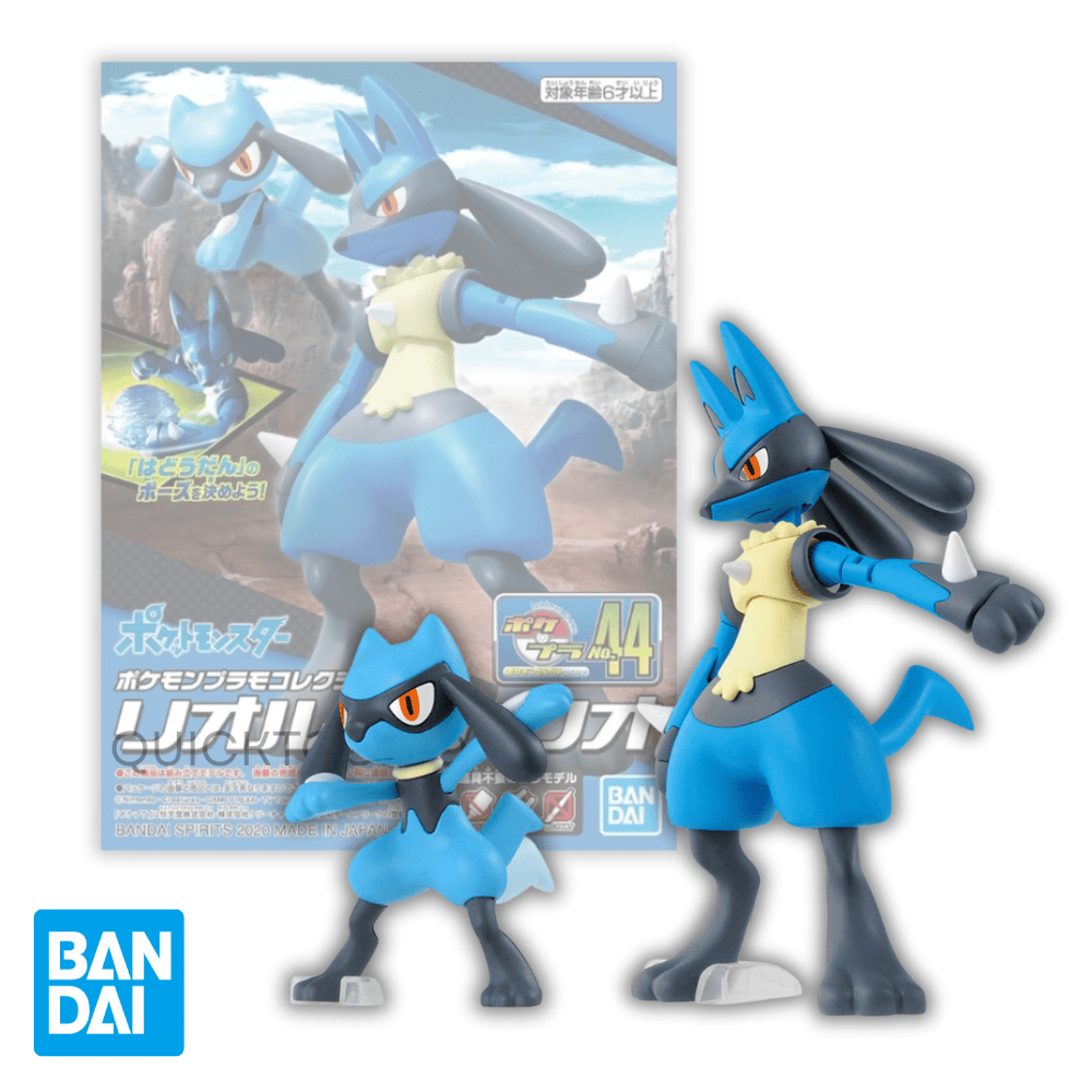 Bandai Model Kit: Riolu & Lucario